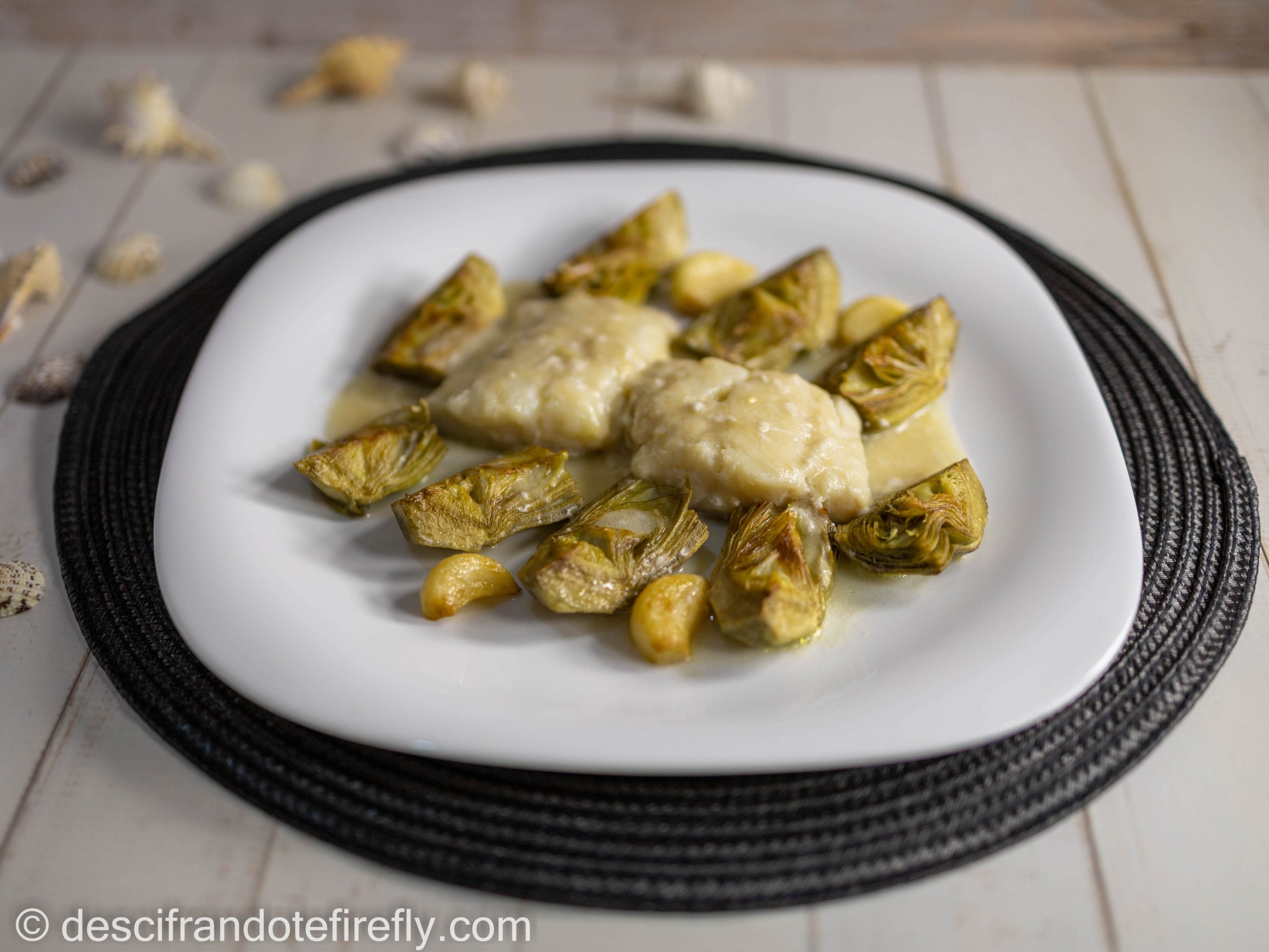 Bacalao con alcachofas