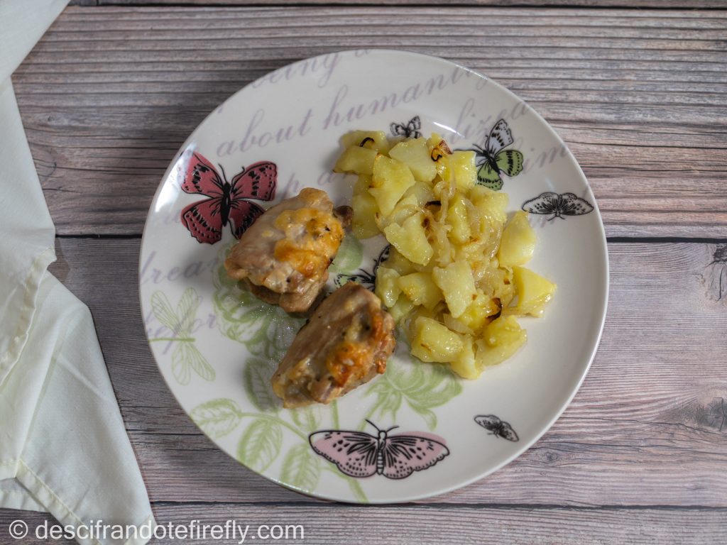 Muslos rellenos de jamón york y queso