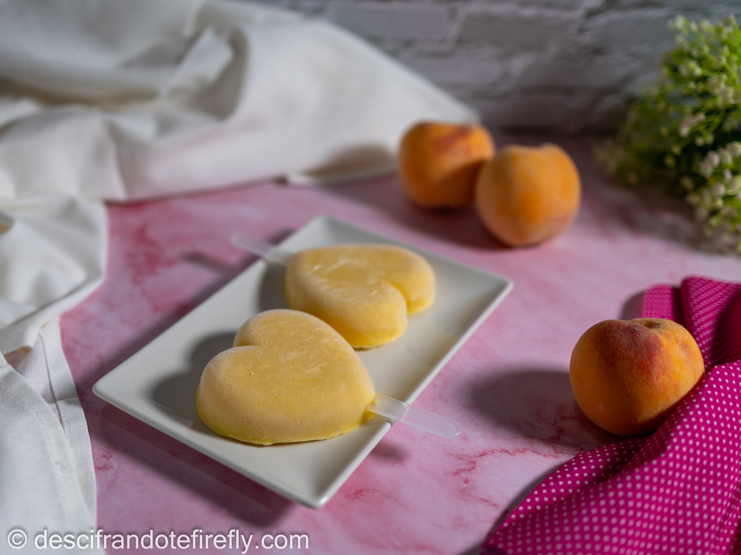 Helado de melocotón